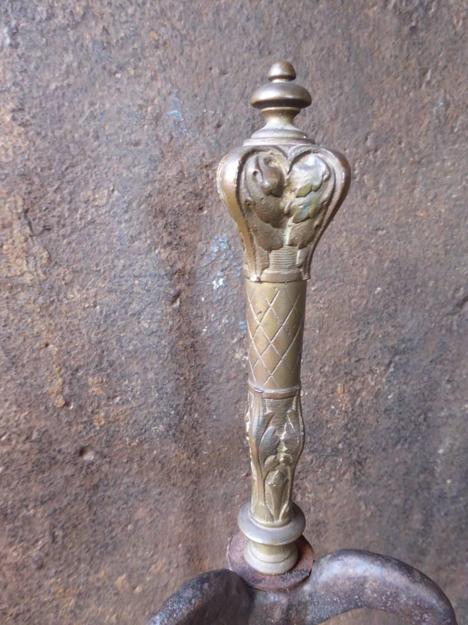 Art Nouveau French Stand for Fireplace Tools