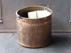 19th Century Dutch Log Basket or Log Holder