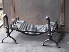 19th Century English Fire Grate, Fire Basket