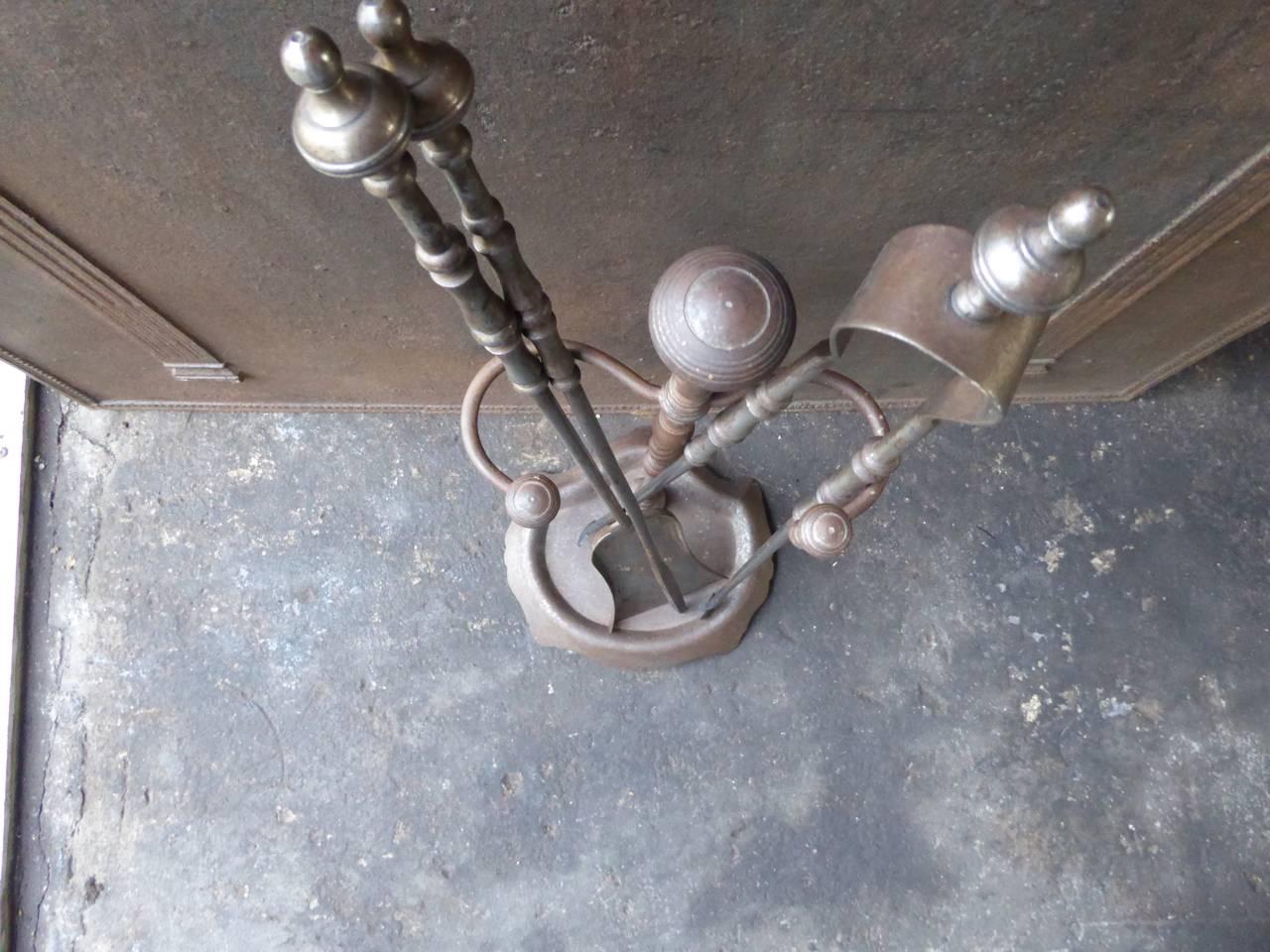 19th Century French Fireplace Tools or Fire Tool Set 4