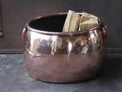 18th Century English Log Basket or Log Holder