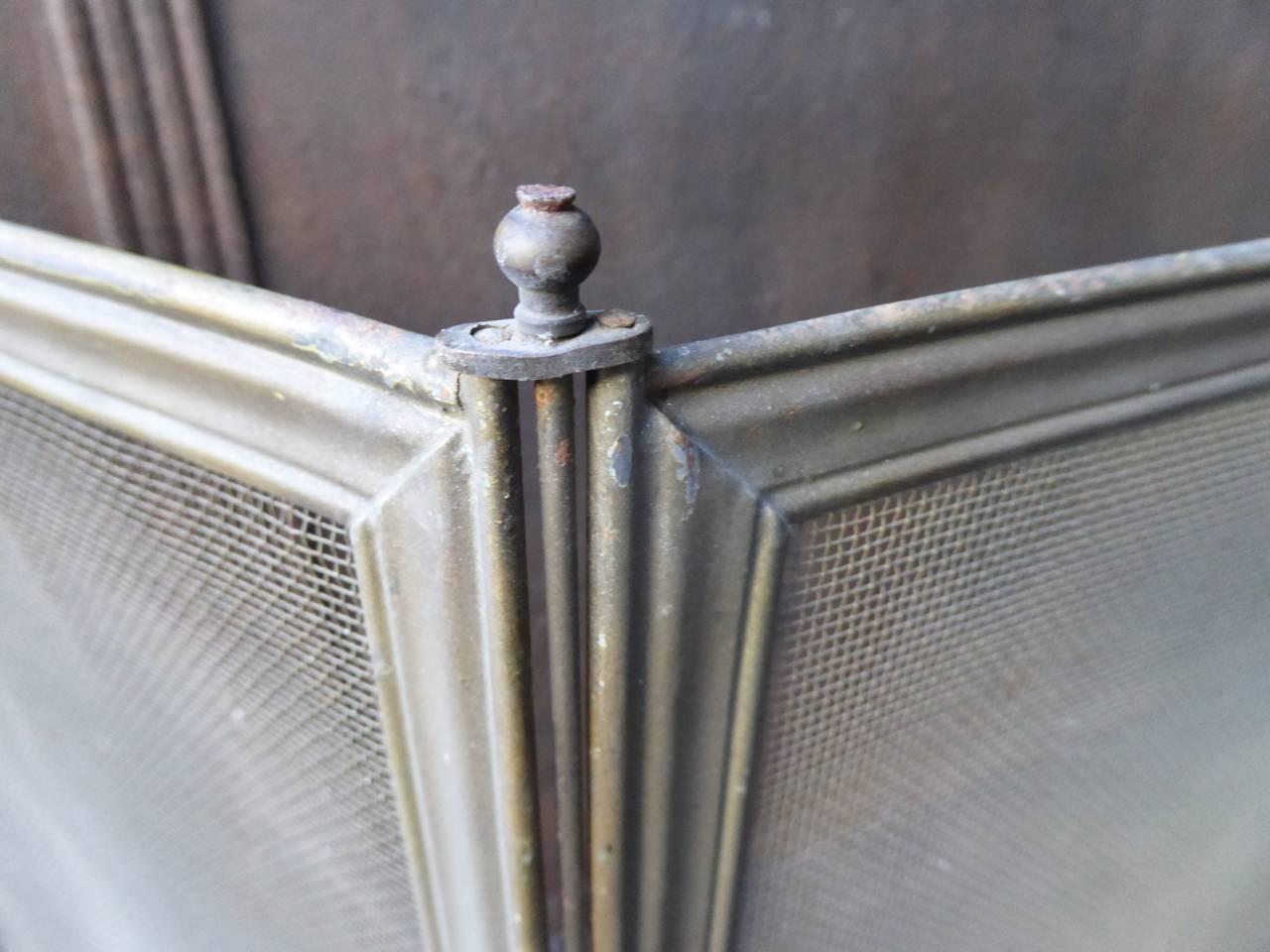 20th Century French Fireplace Screen, Fire Screen