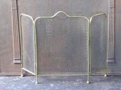 19th Century English Fire Screen or Fireplace Screen