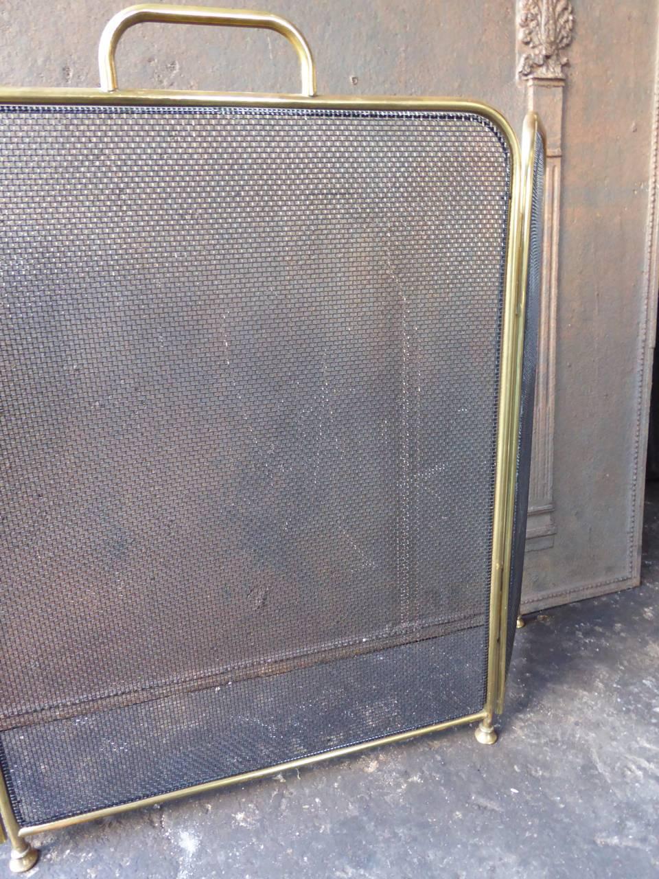 English Fire Screen or Fireplace Screen In Good Condition In Amerongen, NL