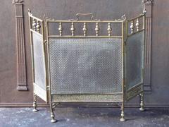 19th Century English Fire Screen - Fireplace Screen