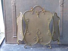19th Century French Fire Screen, Fireplace Screen