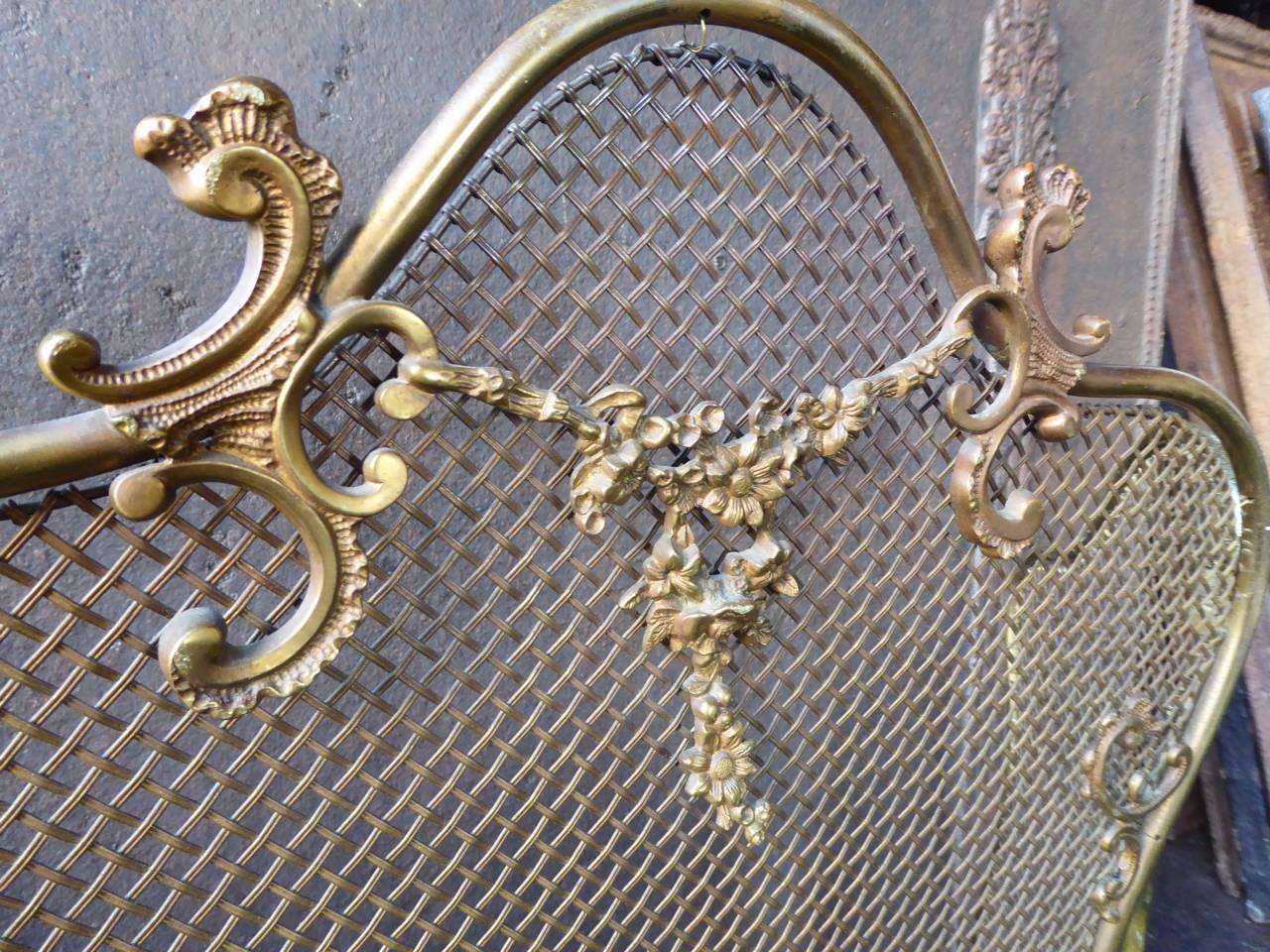 19th Century French Fire Screen, Fireplace Screen In Good Condition In Amerongen, NL