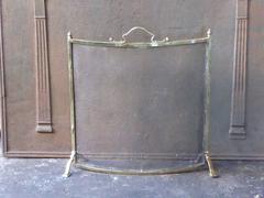 19th Century English Fire Screen, Fireplace Screen