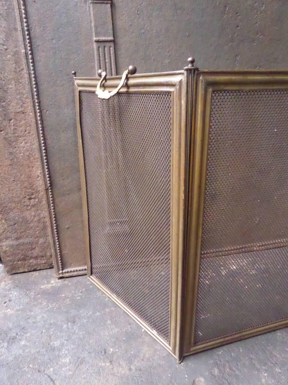 19th Century French Fireplace Screen, Fire Screen In Good Condition In Amerongen, NL