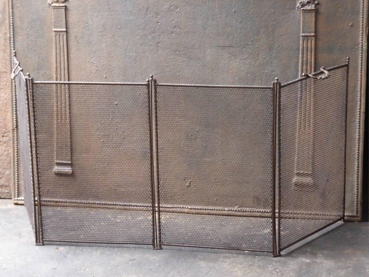 19th Century French Fireplace Screen, Fire Screen In Good Condition In Amerongen, NL