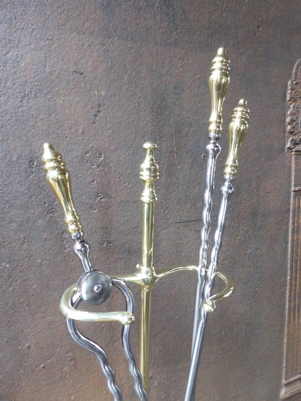 19th Century English Fire Tools - Fireplace Tools In Good Condition In Amerongen, NL