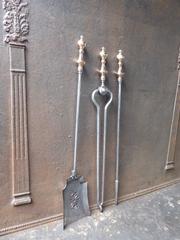 19th Century English Fire Tools - Fireplace Tool Set