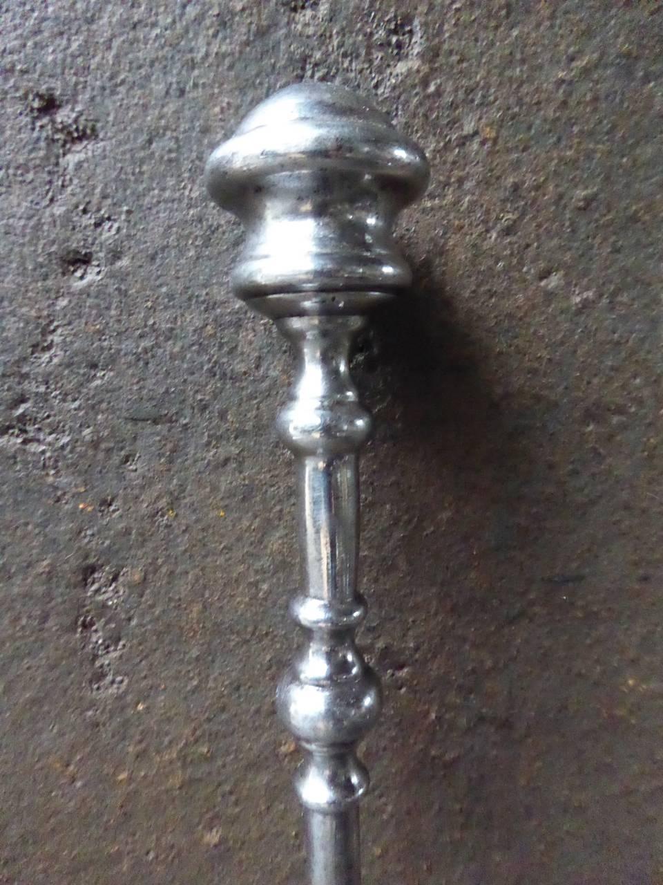 Polished 19th Century English Fire Poker or Fireplace Poker For Sale