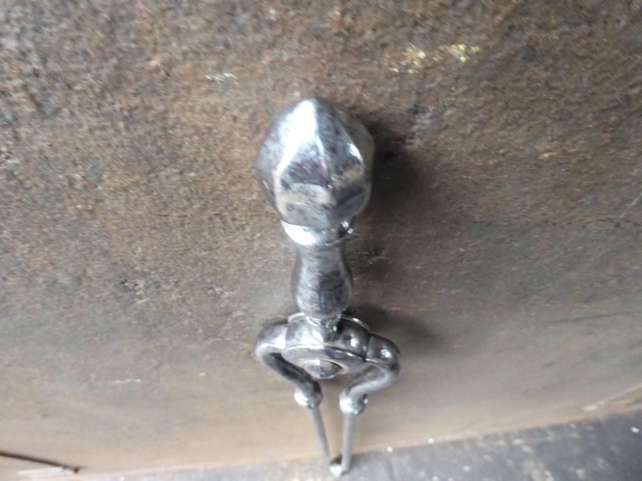 Pinze da fuoco inglesi del XIX secolo, pinze da caminetto In condizioni buone in vendita a Soest, NL