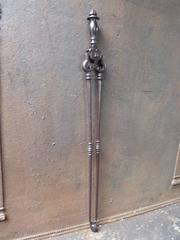 19th Century English Fire Tongs, Fireplace Tongs