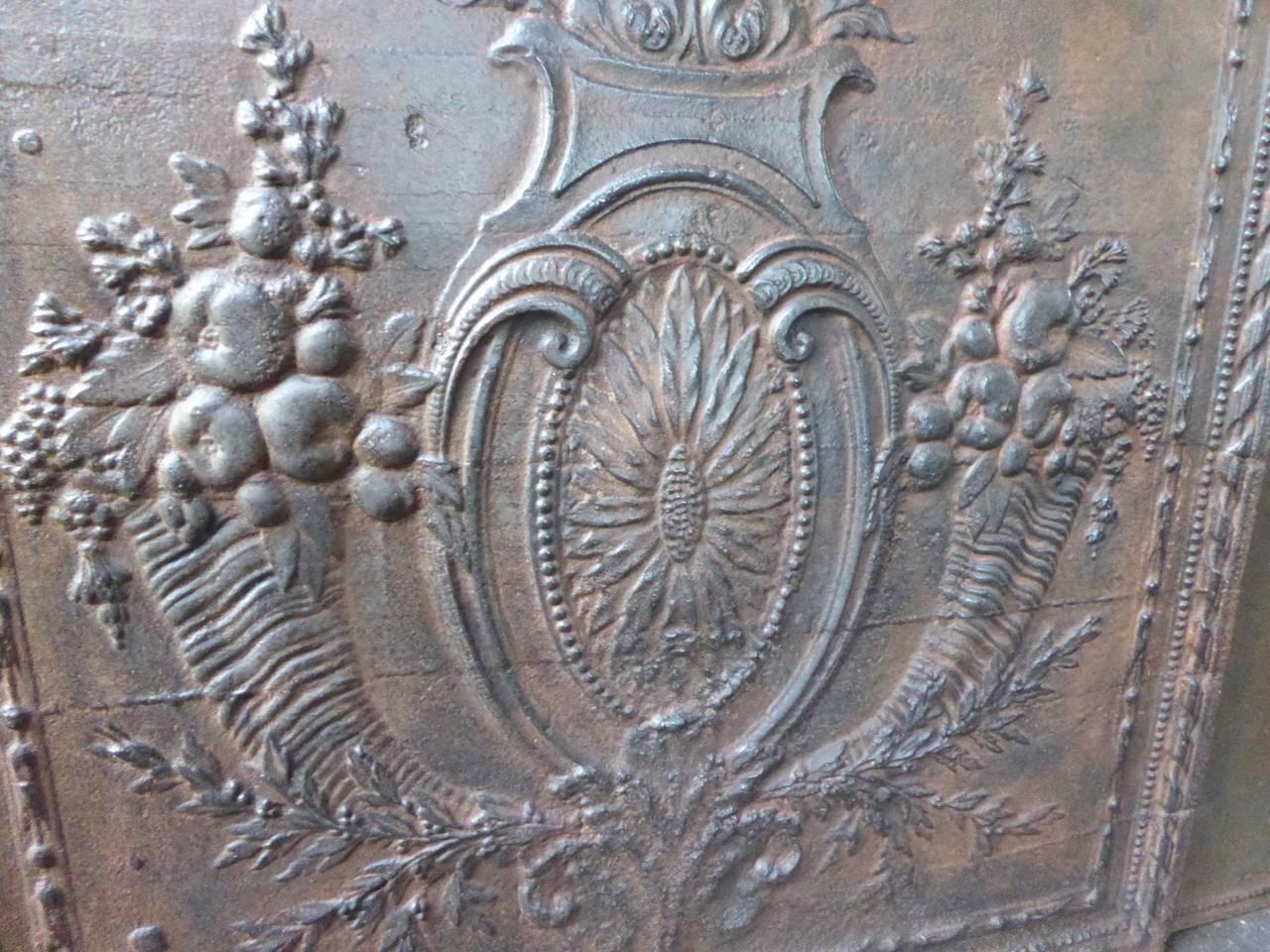 Cast 18th Century 'Fruits of the Summer' Fireback