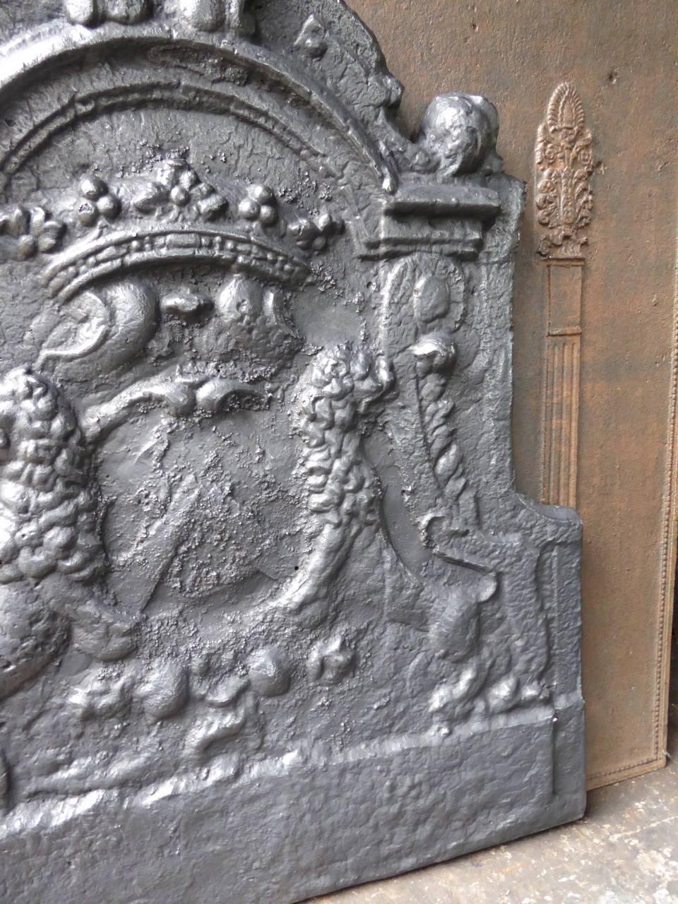 Renaissance French 'Coat of Arms' Fireback