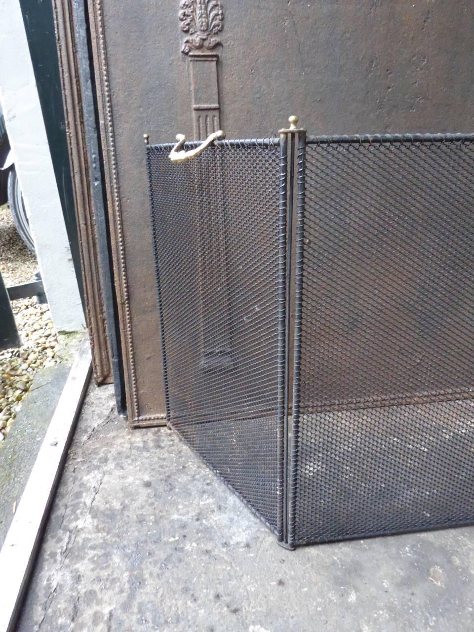 French Fireplace Screen In Good Condition In Amerongen, NL