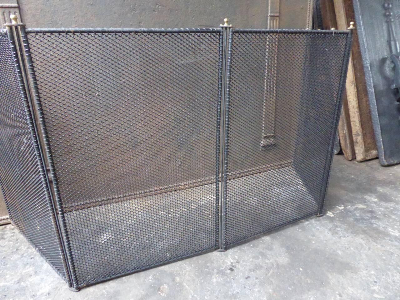 20th Century French Fireplace Screen