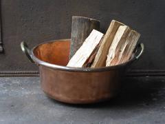 19th Century French Log Basket or Log Holder