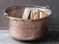 19th Century French Log Basket or Log Holder