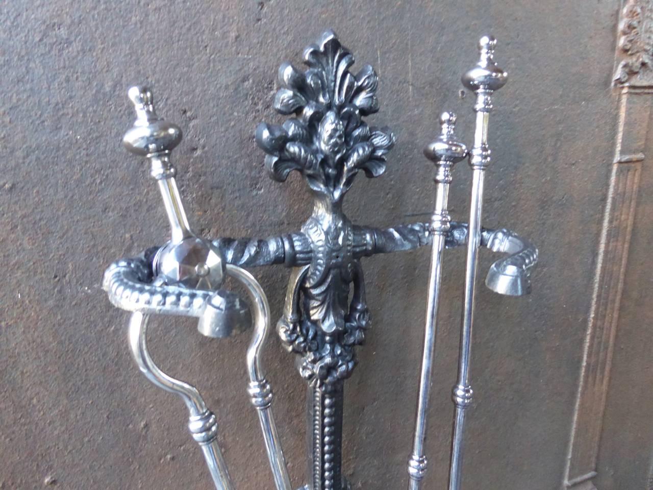 19th Century English Fireplace Tools, Fire Toolset 2