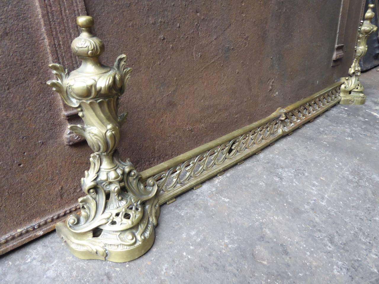 19th Century French Fireplace Fender 1