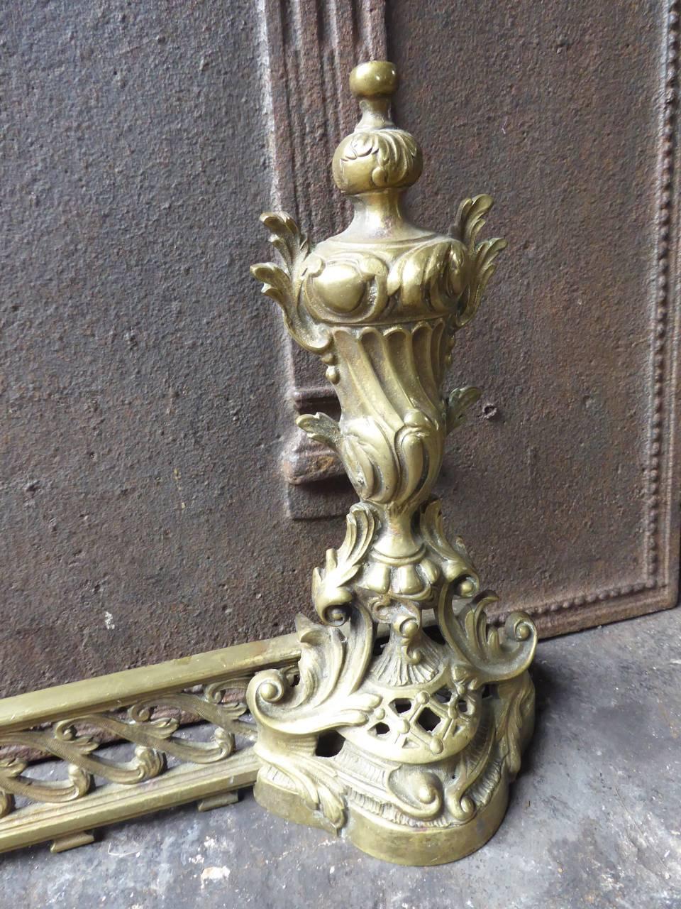 Neoclassical 19th Century French Fireplace Fender