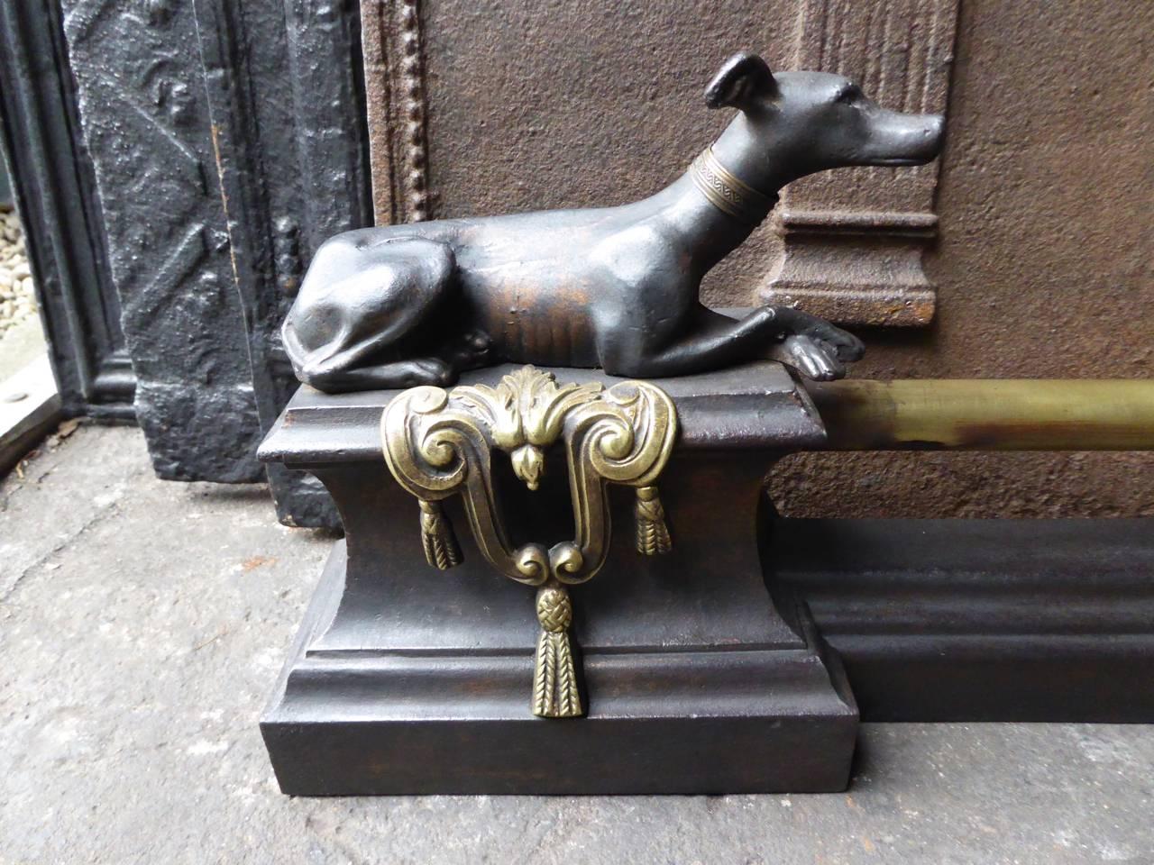 Brass 19th Century French Fireplace Fender