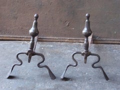 18th Century French Andirons or Firedogs