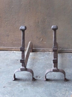 18th Century French Andirons or Firedogs