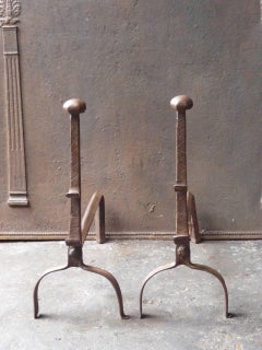 17th Century French Firedogs or Andirons