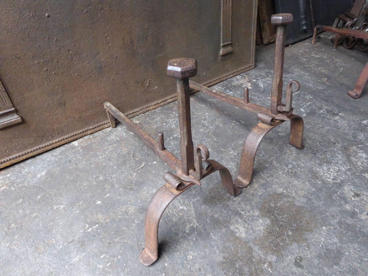 19th Century French Firedogs or Andirons For Sale 2