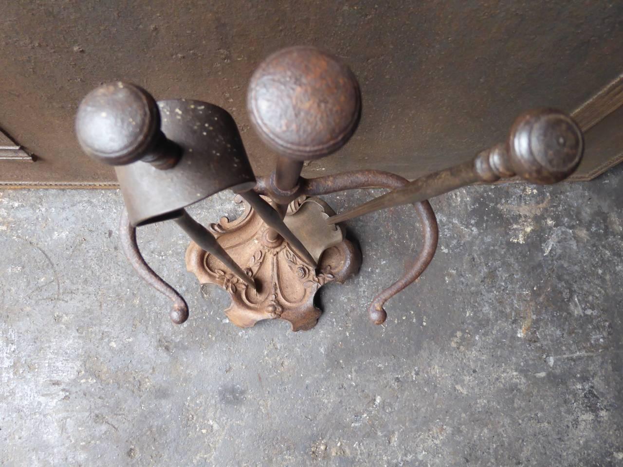 19th Century French Fireplace Tools or Fireplace Tool Set 5