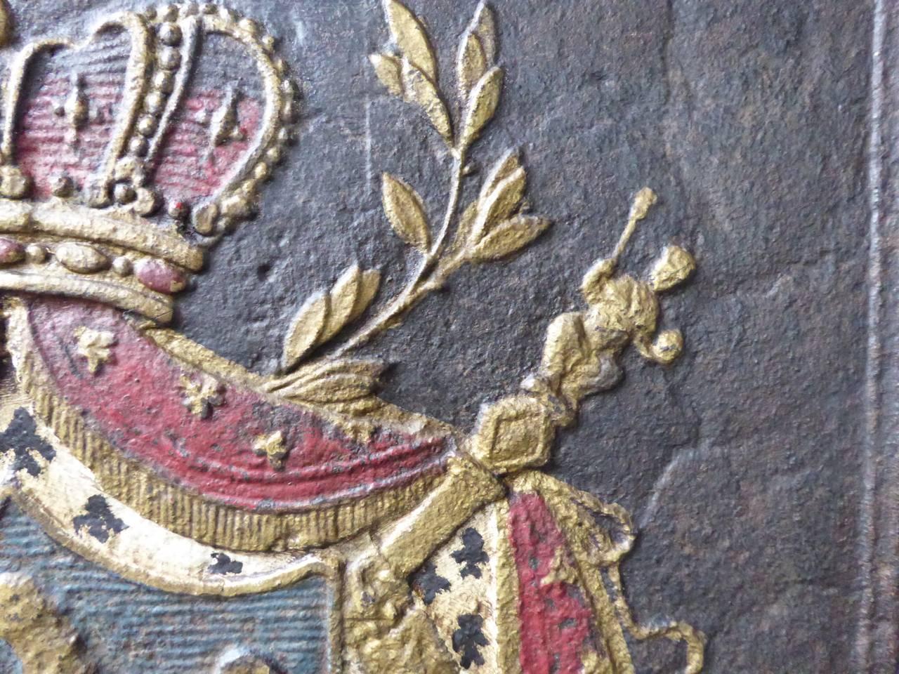 Cast 19th Century French 'Eagle of Napoleon' Fireback