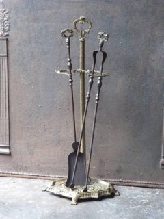 19th Century French Fireplace Tools or Fire Tools