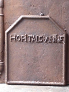 18th Century French 'Name' Fireback / Backsplash