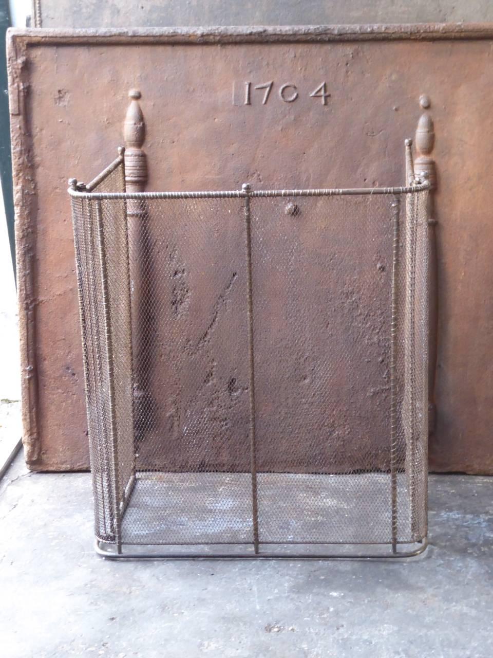 Iron 19th Century French Fireplace Screen
