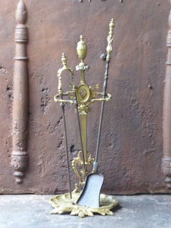 19th Century French Fireplace Tools or Fire Tools