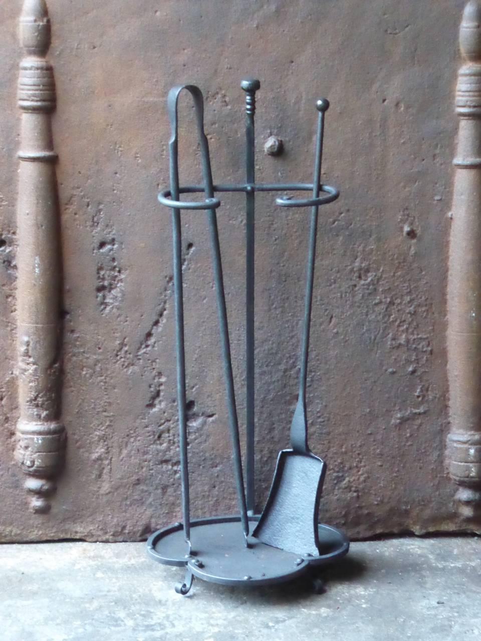 19th Century French Fireplace Tools or Fire Tools In Good Condition In Amerongen, NL