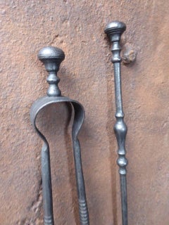 19th Century French Fireplace Tools or Fire Tools