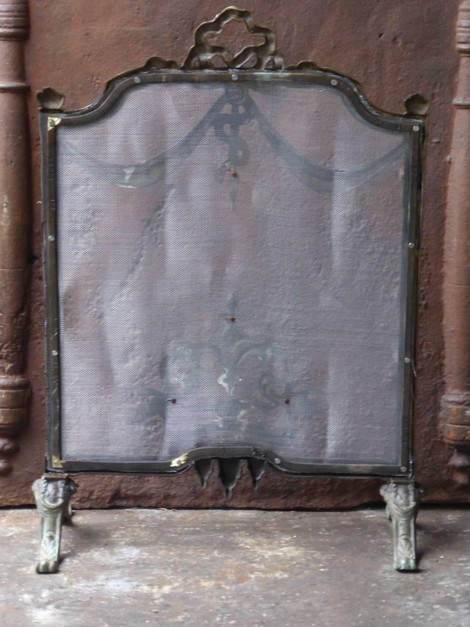 19th-20th Century French Fireplace Screen or Fire Screen For Sale 5