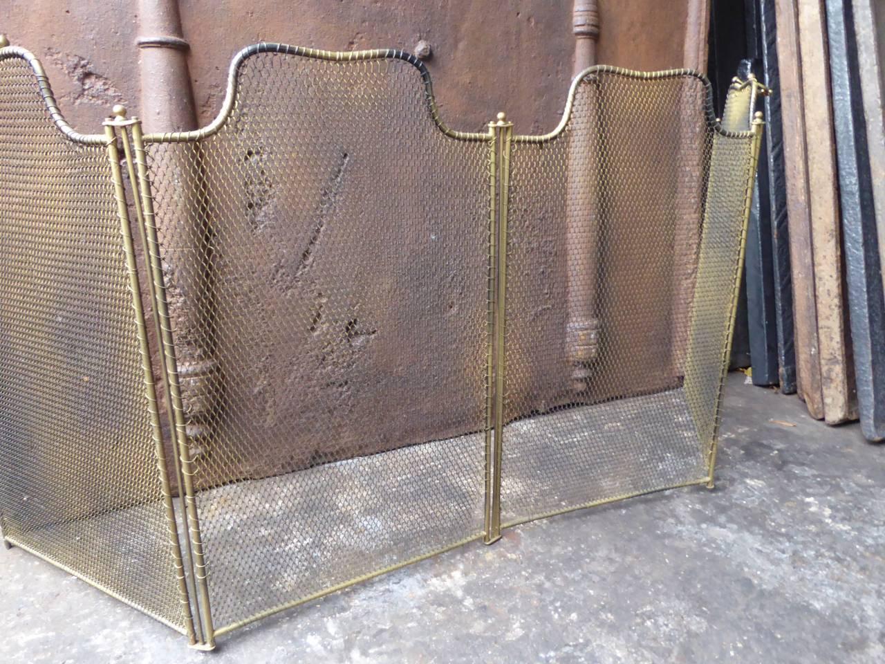Iron 19th Century, French Fireplace Screen or Fire Screen