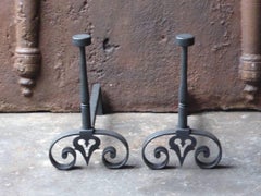 19th Century French Andirons or Firedogs