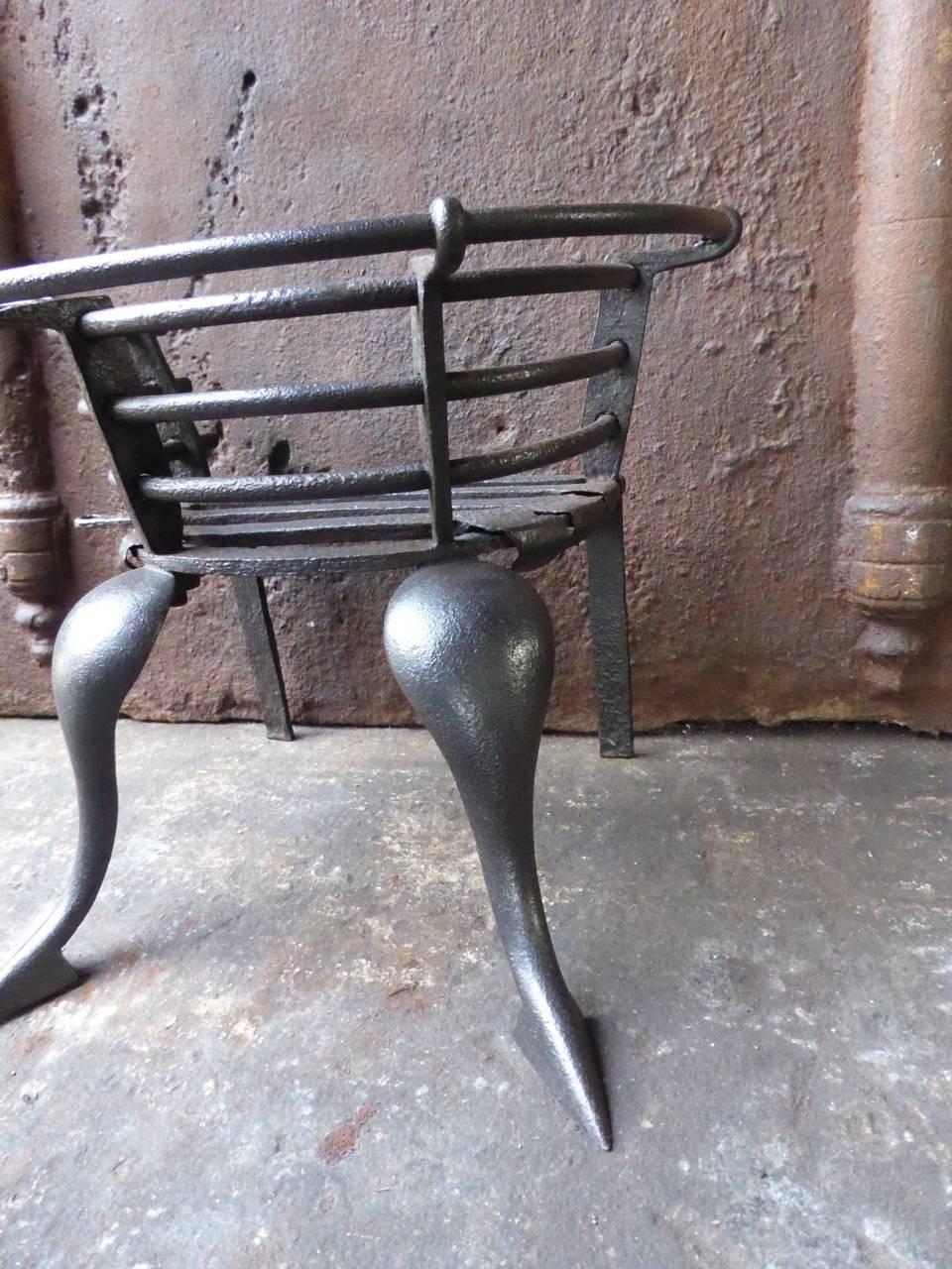Grille de cheminée ou panier à feu hollandais du 18e siècle Bon état - En vente à Soest, NL
