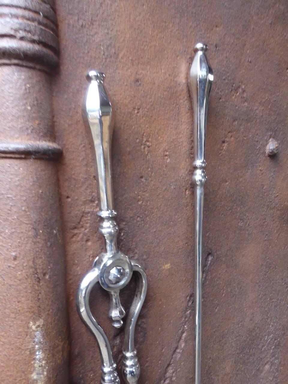 19th Century English Victorian Fireplace Tools or Fire Tools For Sale 2
