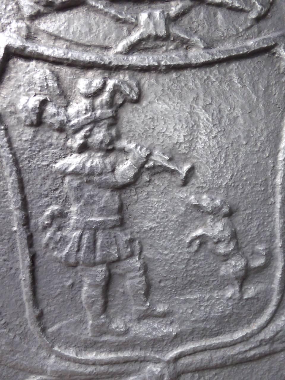 19th Century French 'Piper Dancing with Dog' Fireback 2