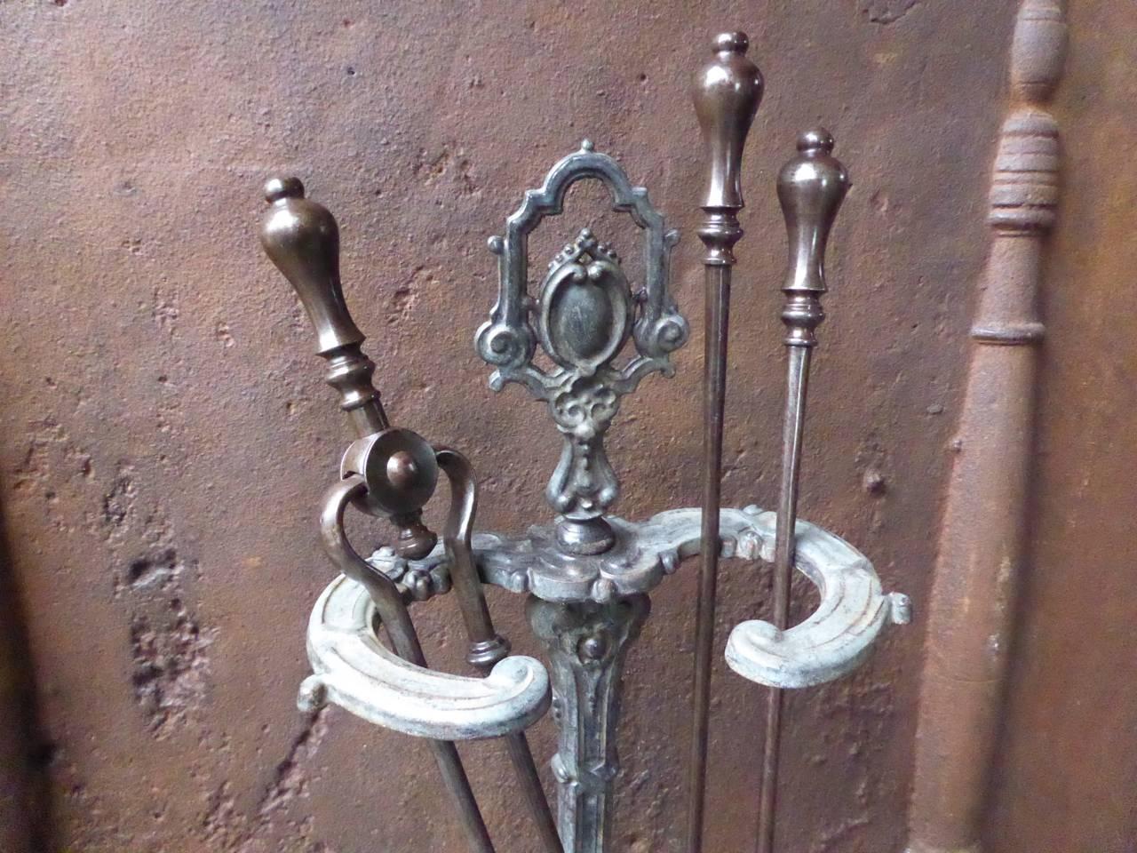 antique fireplace tools