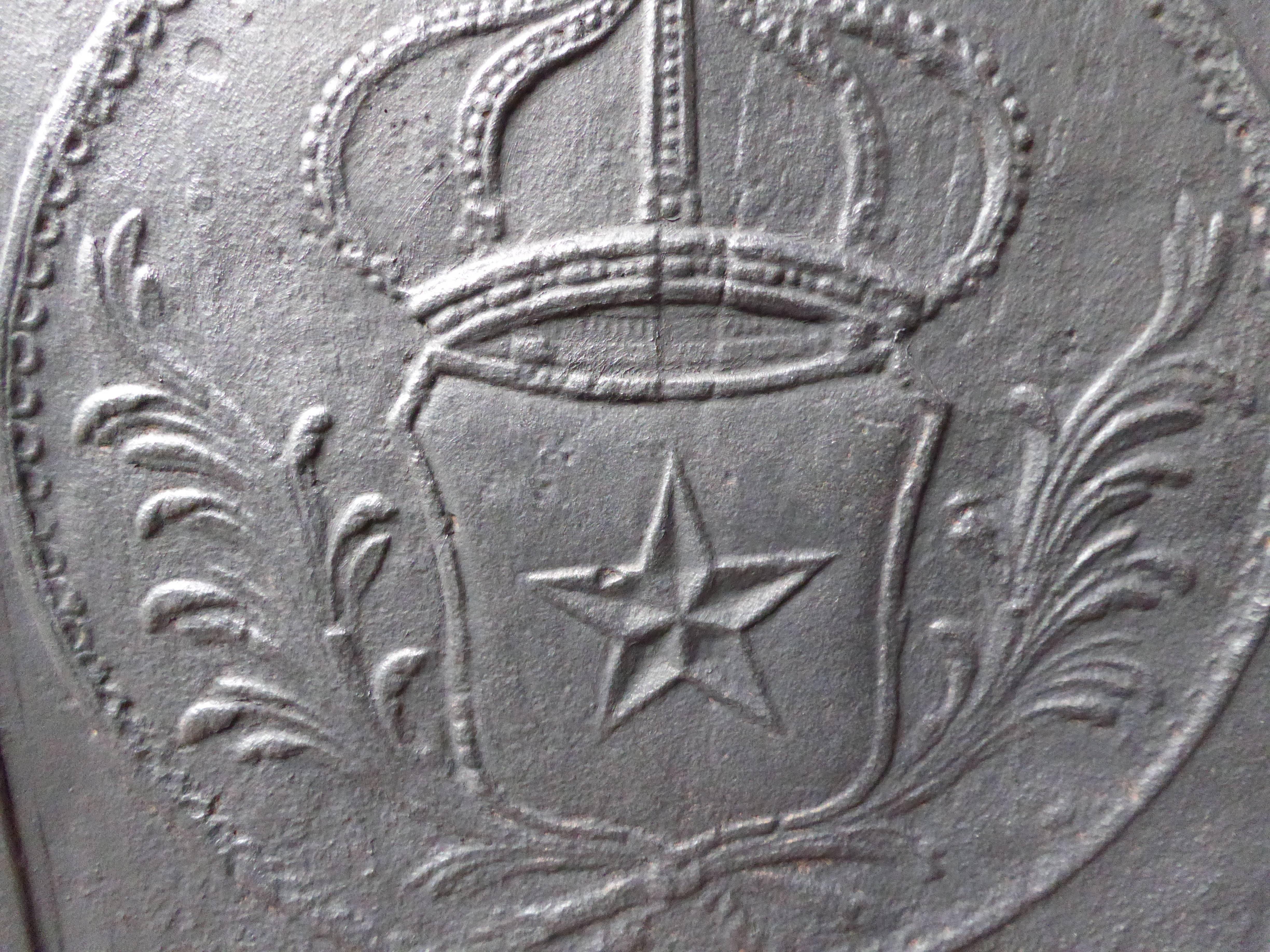 Louis XIV 19th Century French 'Arms of France' Fireback / Backsplash For Sale