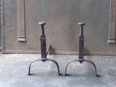 19th Century French Andirons or Firedogs